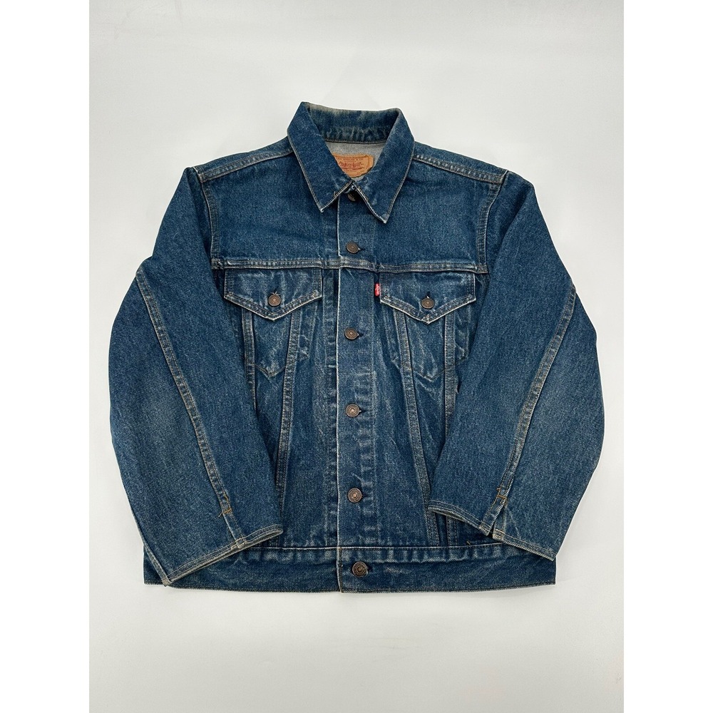 Vintage 80s Levis Levi Strauss WPL423 Blue Jean Jacket Size 40R MADE IN USA
